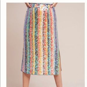 >>In Search Of<< Maeve Sequined Palette Midi skirt